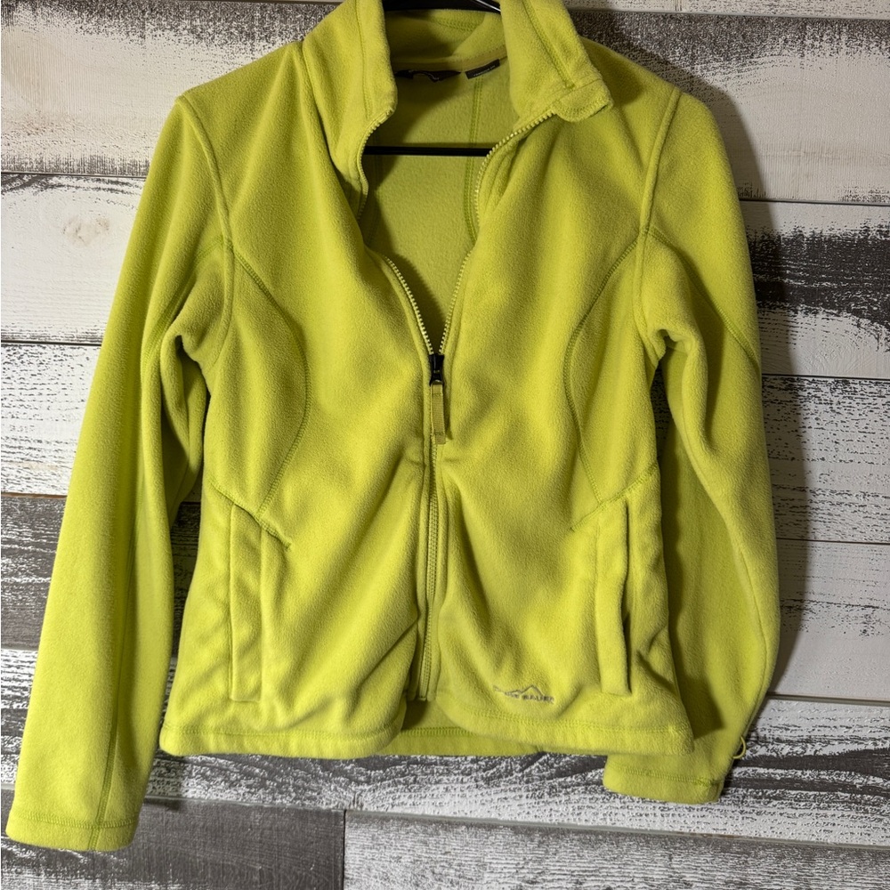 Eddie Bauer Women's Bright Yellow Fleece Jacket